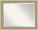 Amanti Art Beveled Bathroom Mirror (26.25 x 32.25 in.), Mosaic Gold Frame - Wall Mirror Gold, Large