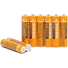 AAA Battery 8PCS 1.2V 550mAh Rechargeable NI-MH HHR-55AAABU Compatible with Panasonic Cordless Wireless Phone Telephone Handsets DECT 6.0 Recyclable 2000+ Times