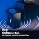 Philips Fidelio FW1 Kanal Kabelloser Subwoofer | 420 W | Cinematischer Sound | tiefer Bass für Heimkino & Musik | Gebürstetes Metall und Lederverarbeitung | DTS Play-Fi & RCA Anschluss