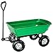 Produktbild CQLXZ Garten-Kippwagen, 4 Schubkarren, Schwerlastkarren, zusammenklappbarer Campingwagen, großer Gartenwagen, Schwerlastanhänger, Terrasse, Lager, Bauernhof,Grün,L