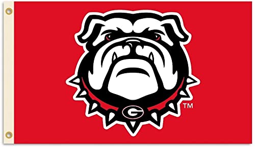 Bsi Products, Inc. - Georgia Bulldogs 3’X5’ Flag With Heavy-Duty Brass Grommets - Uga Football, Basketball & Baseball Pride - High Durability - Designed For Indoor Or Outdoor Use - Great Gift Idea #TOP1