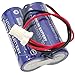 Zivases CR17450-2WK27 / D80UB016170 3V Replacement PLC Battery 2*CR17450 Battery Pack for Mazak 2CR17450 3V Battery