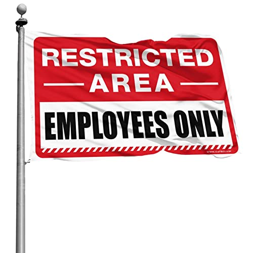 Bannière Employees Only grand format pour stopper les intrusions au bureau