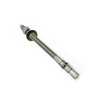 MIGHTY FASTENERS Premium 316 Stainless Steel Wedge Anchor, 3/8"-16 X 5 Heavy Duty Corrosion Resistant Fastener for Concrete and Masonry Applications 5 Pack