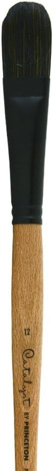 Princeton Catalyst Paintbrush, Size 12, Light Wood
