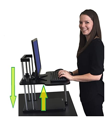 Bureau assis-debout réglable en hauteur pour un télétravail actif - 7