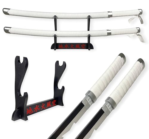 Katanas Decorativas Japonesas - Pack de 2 espadas de Inosuke - Expositor Premium Incluido