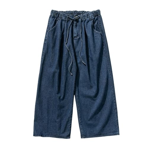 Male Vintage Baggy Jeans Retro Washed Workwear Jeans Casual Loose Pants Casual Pants Type 3 Gym Shorts Men