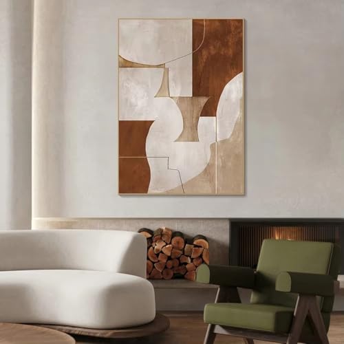 Tableaux de salon géométriques AEFOUU déco murale moderne 70x108cm
