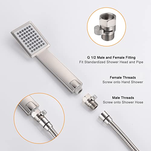 Brushed Nickel Water Flow Control Valve, Shower Head Flow Control Valve