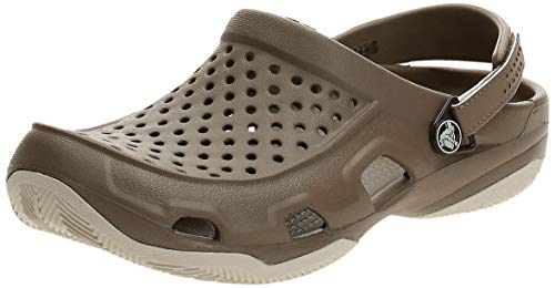 Image of Crocs Men's Swiftwater Deck Clog M Mule, Khaki /Stucco, 8 M US