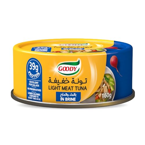 Goody Light Tuna with Water & Salt 90g Pure & Natural Taste 18g Protein Premium Skipjack Tuna Preservative Free