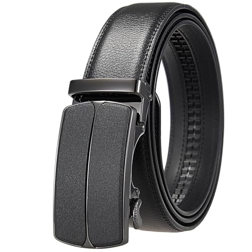 Ceinture homme en cuir véritable : l'élégance de la boucle automatique de luxe