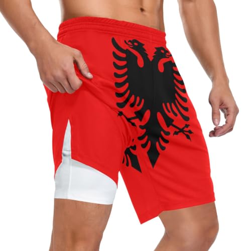 Short de sport GuoChe avec poche intérieure gauche unique homme