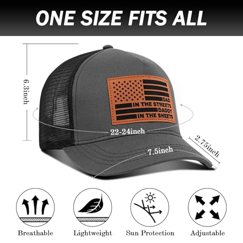Image of Best Dad Ever American Flag Dad Hat - Adjustable Cotton Baseball Cap for Father's Day, Birthday Gifts from Daughter Son