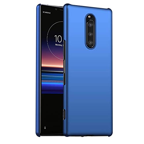 GAPlus Sony Xperia 1 / XZ4 - Xperia 1 16.5 cm Ultra Slim Armour Hard Case - Carcasa de goma mate para Sony Xperia 1 (azul)