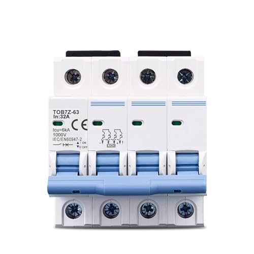 Disjoncteur 4P DC 1000V sécuriser panneaux solaires maison