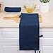 Homaxy Microfiber Waffle Weave Kitchen Towels, 16 x 28 Inch Ultra Absorbent and Solid Color Dish Towels, 4 Pack, Navy Blue