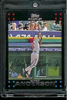 2007 Topps Red Back #580 Garrett Anderson Los Angeles Angels Baseball Card