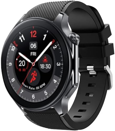 Blueshaweu Compatible for OnePlus Watch 2 Bands, Sports Silicone Band Strap Replacement Wristband Compatible with OnePlus Watch 2 46mm / OnePlus Watch 1
