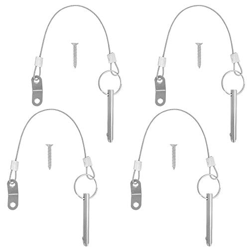 4 Pack Quick Release Pin,DanziX Bimini Top Pin Diameter 1/4