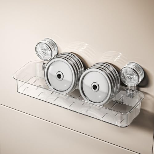 Étagère de douche compacte ventouse pour rangement cuisine et bain
