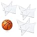 Nothers XSHAO 3 Pièces Support de Balle Acrylique,Support Ballon Foot,Pied Siège Base Transparent pour Rangement et Présenter Basketball Football Ballon Volley Rugby
