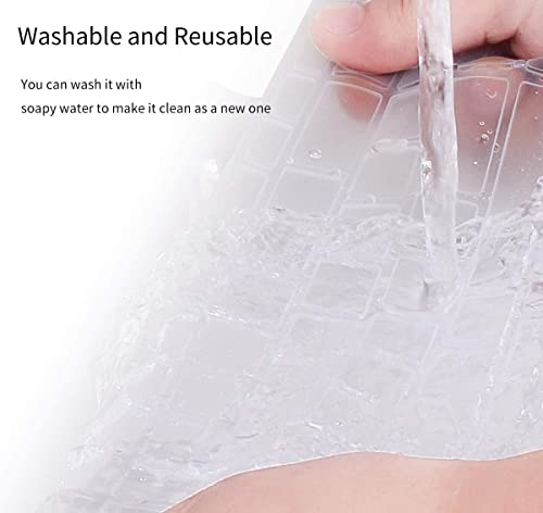 RAYA Silicone Keyboard Skin Cover for Dell G15 Series 15.6 inch Laptops | DELL G15 Series - ( 5510/5511 / 5515/5520 / 5525/5530 / 5535 ) Gaming Laptop Keyboard Cover (Clear Silicone)