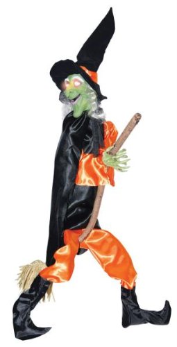 Leg Kicking Witch With Broom