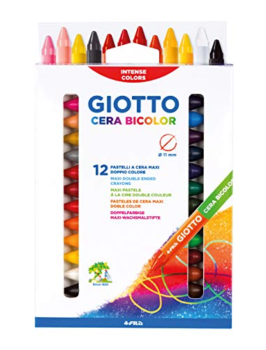 Giotto Cera Maxi Duo Estuche 12 Unidades
