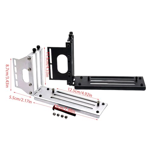 Support vertical GPU PCIE X16 en acier de haute précision