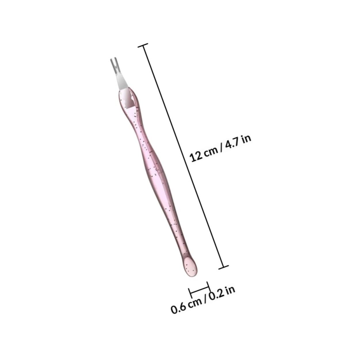 10pcs Pink Stainless Steel Cuticle Fork for Precise Dead Skin Removal