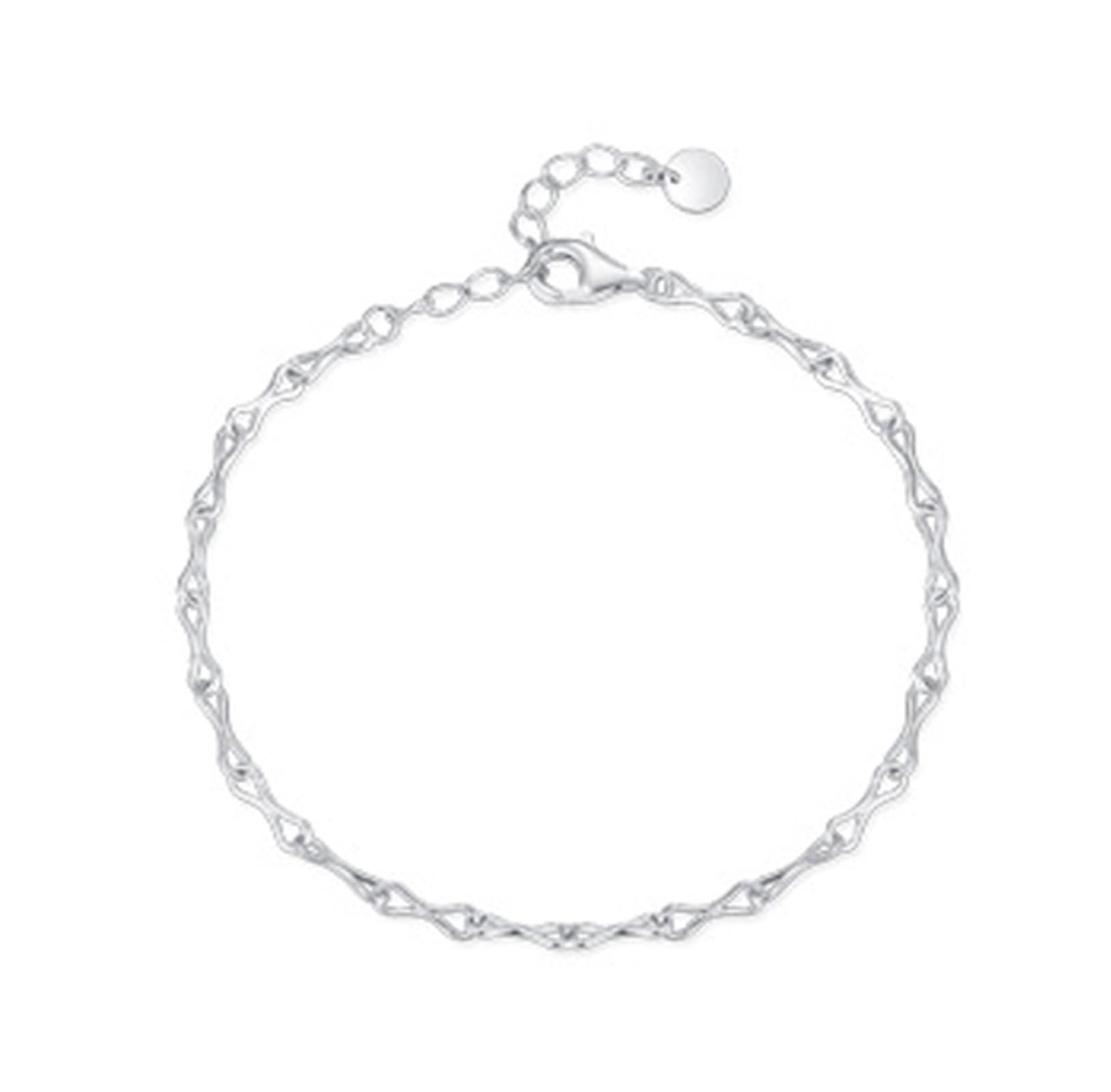 KnSam Pulseras de oro 750 de 18 quilates para mujer, joyas de oro auténtico, brazalete infinito para mujer, pulseras PT950 Platinum