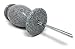 OPTIMUM Memorial Cemetery Flower Vase - Plastic (Light Grey Granite) with Metal Ground Spike, Grave Marker, Decorations for Gravesite, Headstone Flowers Holder, Garden Lawn & Yard