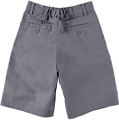 Vista 3 de Universal Pantalón corto de uniforme escolar plisado delantero para niño, Gris, 8