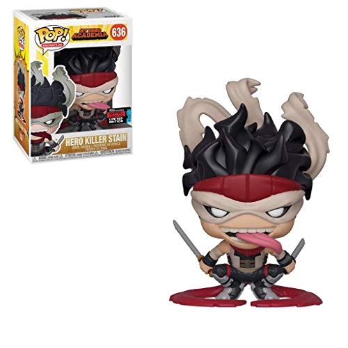 Boneco My Hero Academia Hero Killer Stain New York Comic Con 2019 Pop Funko 636 ✿Exclusivo Loja SUIK