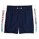 HIS Herren Badeshorts, Badehose, Normale Beinlänge (6, Marine)
