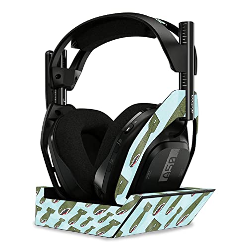 Image of MightySkins Glossy Glitter Skin Compatible with Astro A50 Wireless Headphones + Base Station (Gen 4) - Bombs Away | Protective, Durable High-Gloss Glitter Finish | Easy to Apply | Made in The USA