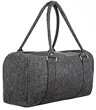 Brandsseller Reisetasche Tasche Einkaufstasche Weekender mit Henkel Tragetasche aus Filz - Anthrazit