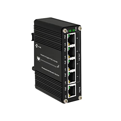 Répéteur PoE à quatre sorties pour caméras et bornes Wi-Fi en extérieur et usine