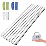 CAMDOOR インフレーターマット高R値6.8 エアーマット 厚手10cm 超軽量キャンプ【1年間の保証・SGS認証・より広い】-25°C使用可能 コンパクト キャンプ マット 登山 車中泊 連結可能 耐水加工 防水 防災 安全無臭 補修テープ付