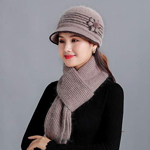 Fleur tricot chapeau chapeau pour femme contre le froid intense