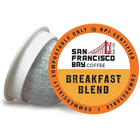 San Francisco Bay Compostable Coffee Pods - Breakfast Blend (80 Ct) K Cup Compatible including Keurig 2.0, Medium Roast Cover