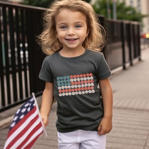 Image of Boys Girls Fourth of July Shirt Toddler Patriotic 4th of July Clothes for Kids 1-7 Years