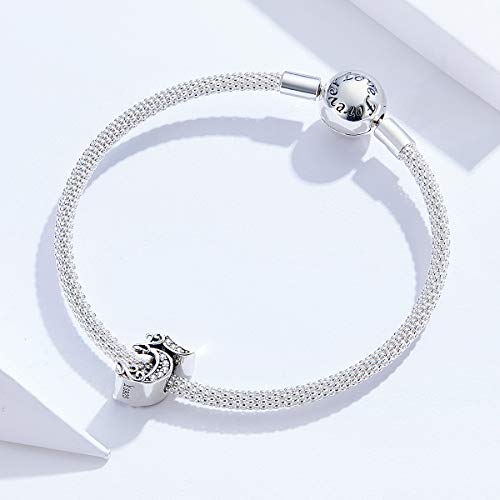 Lucky Number Charms For Pandora Bracelets - Sterling Silver Number 0-9 Charms fit Bracelets and Necklaces Jewelry Gift for Women Family Friends2