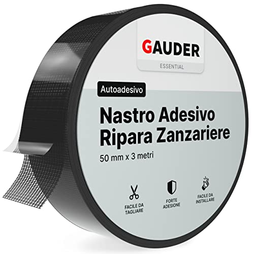 Nastro Ripara Zanzariere In Fibra Di Vetro - 50 Mm X 5 M, Autoadesivo, Per Finestre E Porte