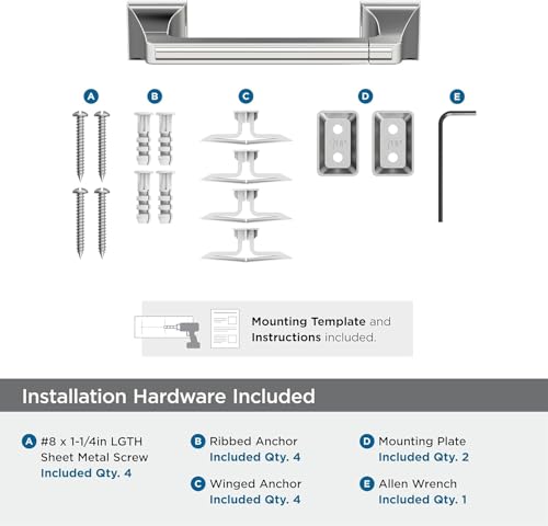 Image of Amerock Mulholland 8-13 /16 inch Chrome Pivoting Double Post Toilet Paper Holder