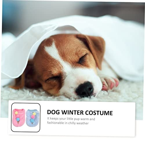 2 piezas ropa para mascotas con diseño de helado miniatura 7