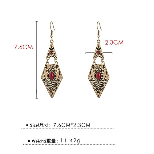 CHUNYANAN Bohemian Ethnic Retro Style Gold Tassel Dangle Drop Earrings For Women personalized Mexico Gypsy Dangle Earrings Jewelry2