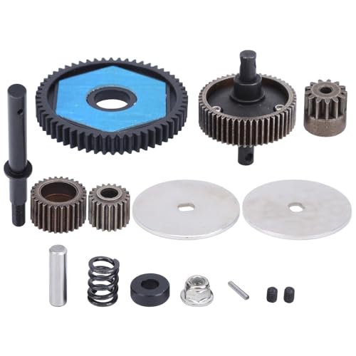 Lybunair Engrenage de Transmission à engrenage Droit RC avec engrenage Moteur adapté pour Voiture RC SCX10/SCX10 II 90046 90047